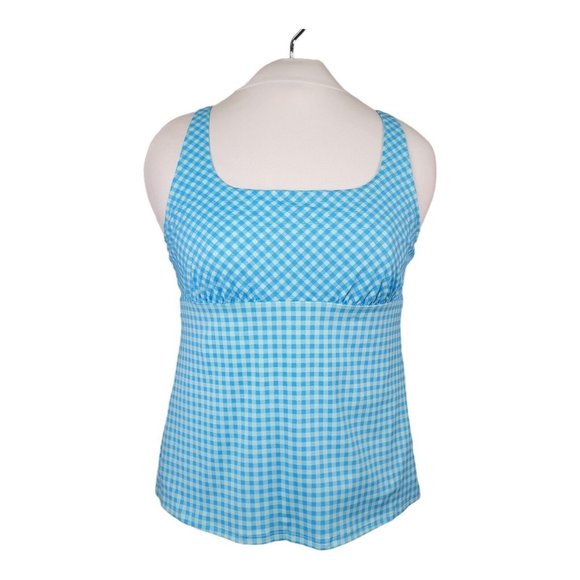 Lands End Tankini Swim Top 18 Square Neck Underwire Bra Tummy Control Swimsuit - Picture 1 of 15